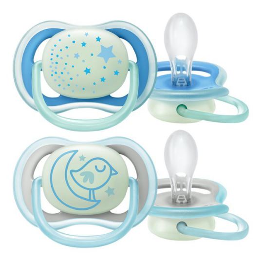 2 Children's Ultra Air Nighttime Soothers 6-18 Months 2 Children's Ultra Air Nighttime Soothers 6-18 Months