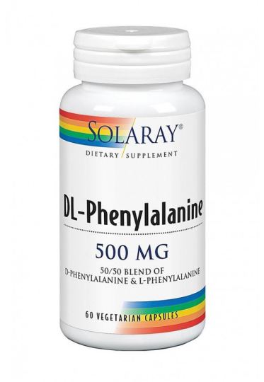 Solaray Dl-Phenylalanine 500 mg 60 Vegetable Capsules