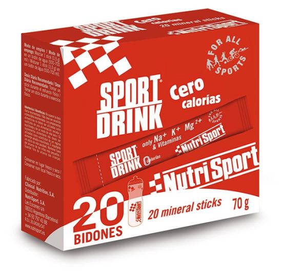 Nutrisport Sportdrink Zero Calories 20 Sticks