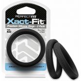 Xact Fit Pack of 2 Silicone Rings 19 cm Black Xact Fit Pack of 2 Silicone Rings 19 cm Black