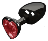 Graphite Red Heart Plug Graphite Red Heart Plug
