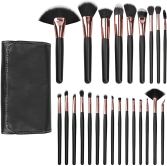 Black Makeup Brushes Set 24 pieces