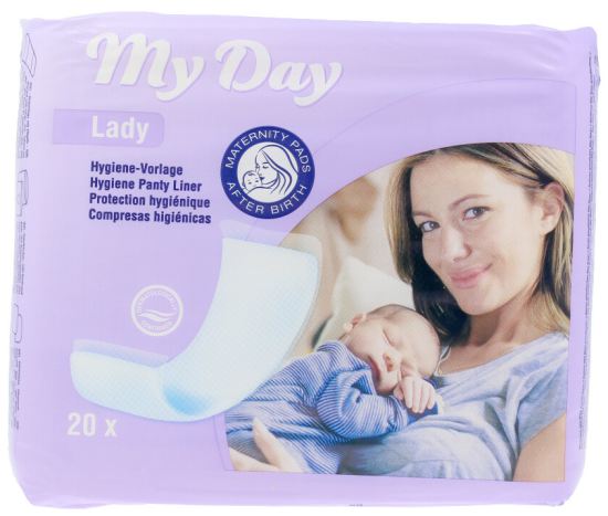 Compresas higi&eacute;nicas maternity 20 uds